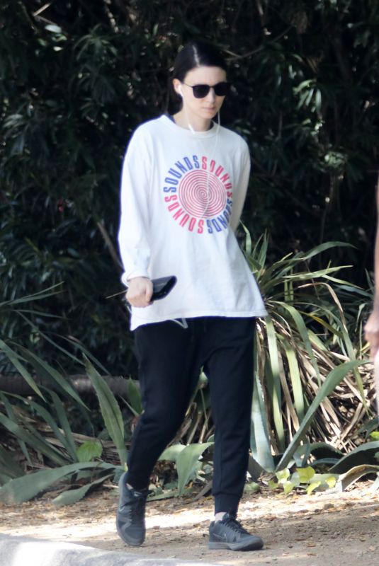 ROONEY MARA Out Hiking in Los Angeles 04/09/2018