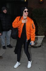 ROSE MCGOVAN Leaves Her Hotel in New York 04/09/2018
