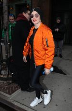ROSE MCGOVAN Leaves Her Hotel in New York 04/09/2018
