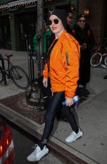 ROSE MCGOVAN Leaves Her Hotel in New York 04/09/2018