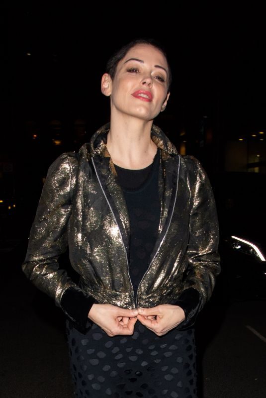 ROSE MCGOWAN Leaves Ash from Chaos Private View at Lazinc Gallery in New York 04/19/2018
