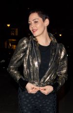 ROSE MCGOWAN Leaves Ash from Chaos Private View at Lazinc Gallery in New York 04/19/2018