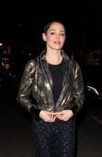 ROSE MCGOWAN Leaves Ash from Chaos Private View at Lazinc Gallery in New York 04/19/2018