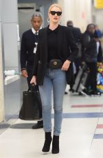 ROSIE HUNTINGTON-WHITELEY at JFK Airport in New York 04/03/2018