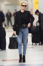 ROSIE HUNTINGTON-WHITELEY at JFK Airport in New York 04/03/2018