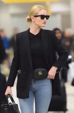 ROSIE HUNTINGTON-WHITELEY at JFK Airport in New York 04/03/2018