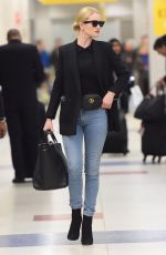 ROSIE HUNTINGTON-WHITELEY at JFK Airport in New York 04/03/2018