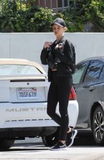ROSIE HUNTINGTON-WHITELEY Leaves a Gym in West Hollywood 04/26/2018