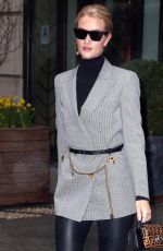 ROSIE HUNTINGTON-WHITELEY Out and About in New York 04/04/2018