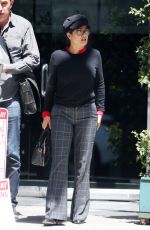 SALMA HAYEK Leaves Mr Chow in Los Angeles 04/12/2018