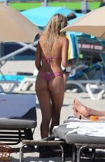 SANDRA KUBICKA in Bikini at a Beach in Miami 04/06/2018
