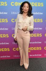 SANDRA OH at Contenders Emmys Presented by Deadline Hollywood, Green Room in Los Angeles 04/15/2018