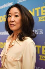 SANDRA OH at Contenders Emmys Presented by Deadline Hollywood, Green Room in Los Angeles 04/15/2018