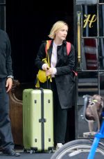 SAOIRSE RONAN Leaves Her Hotel in New York 04/24/2018