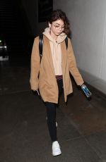 SARAH HYLAND at LAX Airport in Los Angeles 04/24/2018