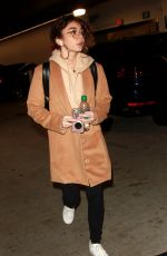 SARAH HYLAND at LAX Airport in Los Angeles 04/24/2018