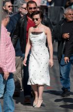 SCARLETT JOHANSSON Arrives at Jimmy Kimmel Live in Los Angeles 04/24/2018