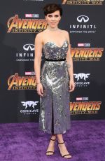 SCARLETT JOHANSSON at Avengers: Infinity War Premiere in Los Angeles 04/23/2018