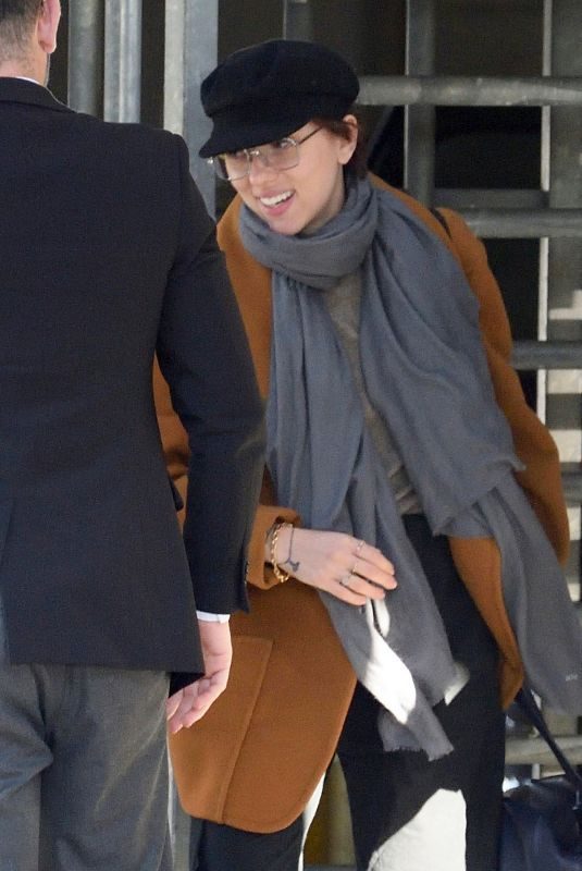 SCARLETT JOHANSSON at JFK Airport in New York 04/26/2018