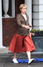 SCARLETT JOHANSSON on the Set of Untitled Noah Baumbach Project in Brooklyn 04/03/2018
