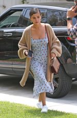 SELENA GOMEZ Arrives at Sunday Church Service on Easter in Los Angeles 04/01/2018