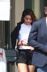 SELENA GOMEZ Leaves a Gym in Beverly Hills 04/02/2018