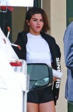 SELENA GOMEZ Leaves a Gym in Beverly Hills 04/02/2018