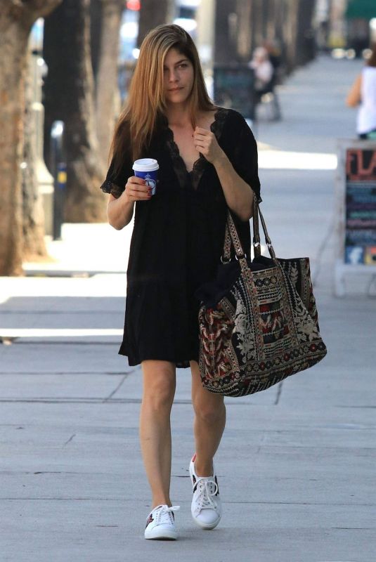SELMA BLAIR at Bluestone Lane in Studio City 04/10/2018