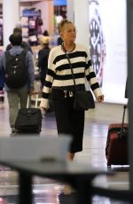 SHARON STONE at LAX Airport in Los Angeles 04/13/2018