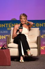 SHARON STONE at Mosaic Presentation at Contenders Emmys in Los Angeles 04/15/2018