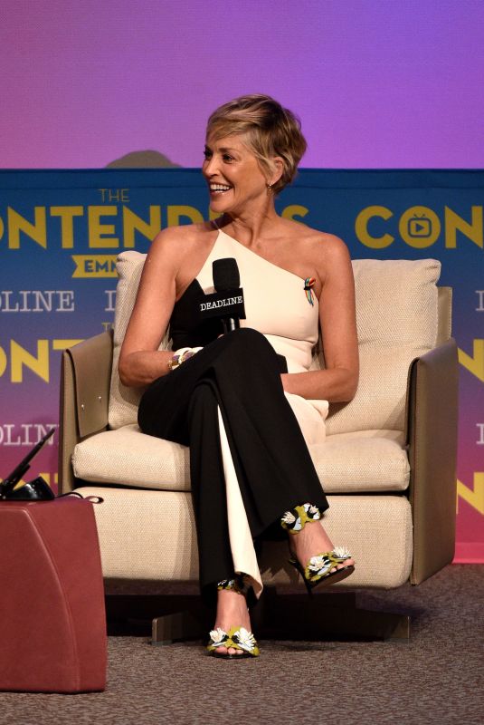 SHARON STONE at Mosaic Presentation at Contenders Emmys in Los Angeles 04/15/2018