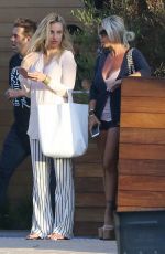 SHAUNA SAND Out for Lunch at Nobu in Malibu 04/14/2018