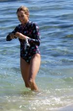 SHERYL CROW in Swimsuit at a Beach in Perth 04/03/2018