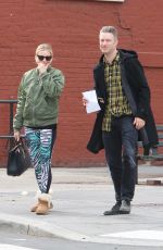 SIENNA MILLER and Peter Scanavino Out for Coffee in New York 04/19/2018