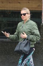 SIENNA MILLER and Peter Scanavino Out for Coffee in New York 04/19/2018