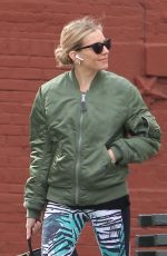SIENNA MILLER and Peter Scanavino Out for Coffee in New York 04/19/2018
