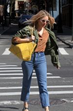 SIENNA MILLER Out and About in New York 04/23/2018