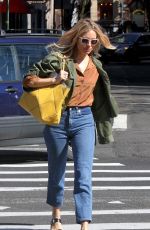 SIENNA MILLER Out and About in New York 04/23/2018