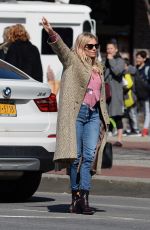 SIENNA MILLER Out in New York 04/18/2018