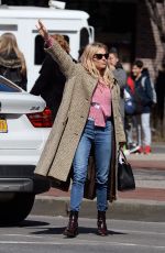 SIENNA MILLER Out in New York 04/18/2018
