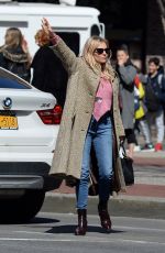SIENNA MILLER Out in New York 04/18/2018