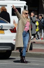 SIENNA MILLER Out in New York 04/18/2018