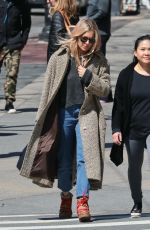 SIENNA MILLER Out with a Friend in New York 04/20/2018