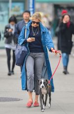 SIENNA MILLER Out with Her Dog in New York 04/12/2018