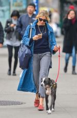 SIENNA MILLER Out with Her Dog in New York 04/12/2018