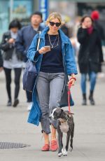 SIENNA MILLER Out with Her Dog in New York 04/12/2018
