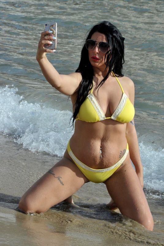 SIMONE REED in Bikini at a Beach in Spain 04/27/2018