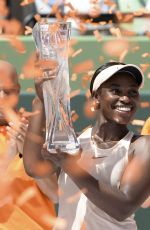 SLOANE STEPHENS Wins 2018 Miami Open in Key Biscayne 03/31/2018