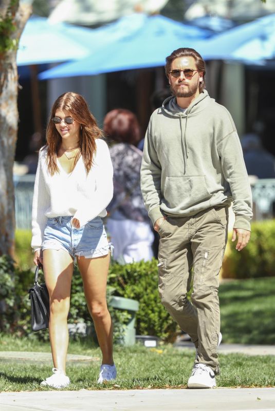 SOFIA RICHIE and Scott Disick Leaves Sugarfish in Calabasas 04/07/2018