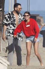 SOFIA RICHIE in Denim Shorts at a Beach in Malibu 04/22/2018